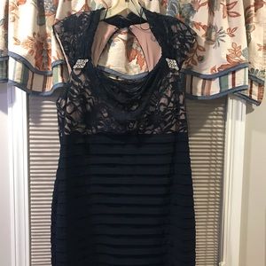 R&M RICHARDS | Navy mermaid gown